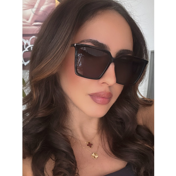 NEW Saint Laurent SL474 Black Square Sunglasses